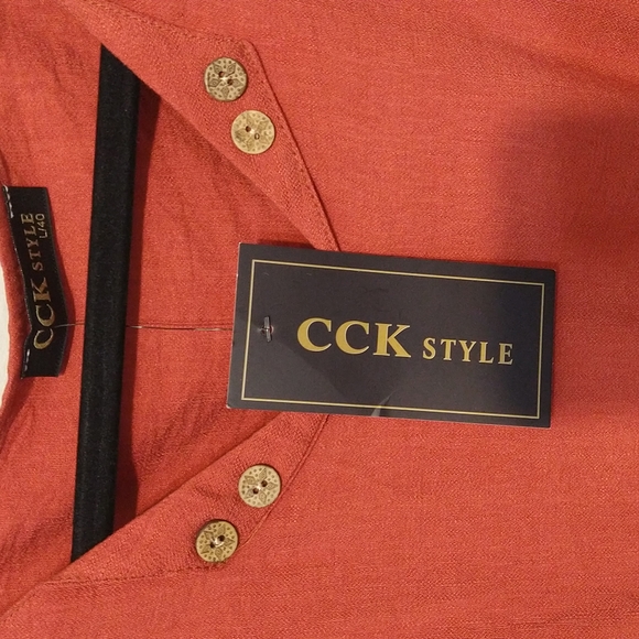 Burnt orange summer dress - Picture 2 of 3